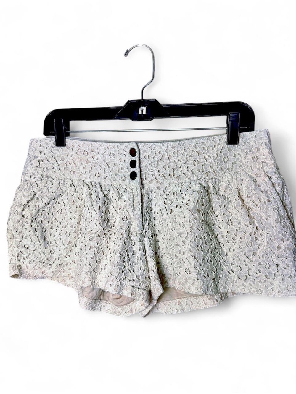 Y2K Just Ginger Ivory Lace Shorts